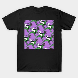 Jurassic Panda Logo Print T-Shirt